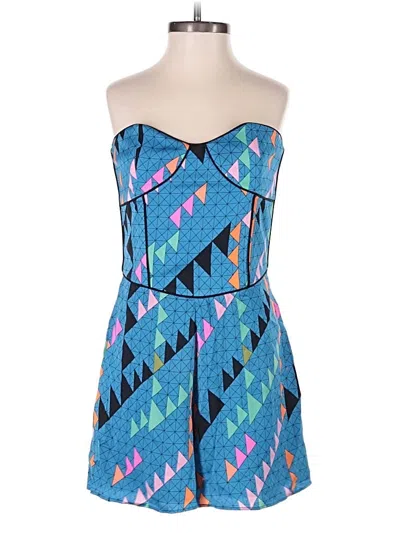 Pre-owned Mara Hoffman Romper In Blue