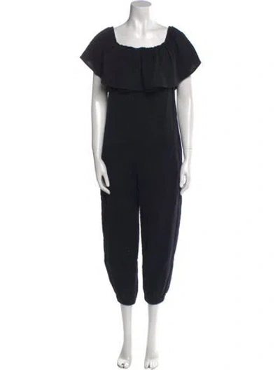 Pre-owned Mara Hoffman Scoop Neck Jumpsuit In Black