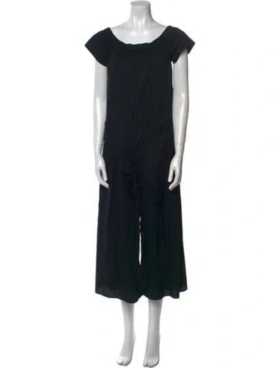 Pre-owned Mara Hoffman Scoop Neck Jumpsuit In Black