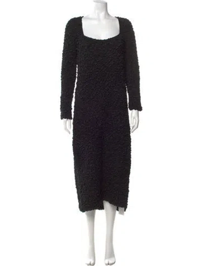 Pre-owned Mara Hoffman Scoop Neck Long Dress In Black