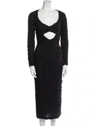 Pre-owned Mara Hoffman Scoop Neck Long Dress In Blue