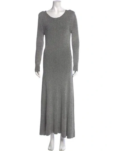 Pre-owned Mara Hoffman Scoop Neck Long Dress In Gray