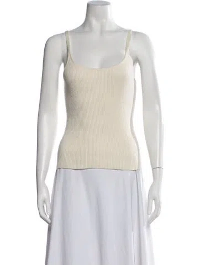 Pre-owned Mara Hoffman Scoop Neck Sleeveless Top In Neutrals