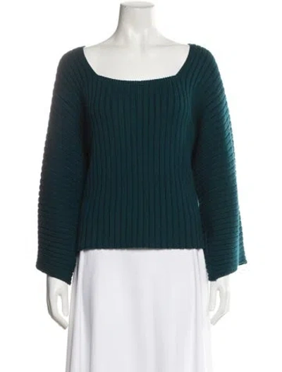 Pre-owned Mara Hoffman Scoop Neck Sweater In Green