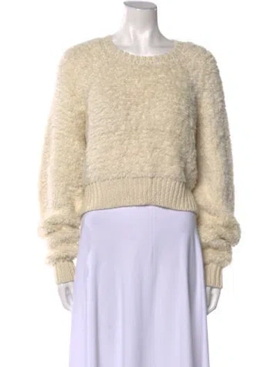Pre-owned Mara Hoffman Scoop Neck Sweater In Neutral