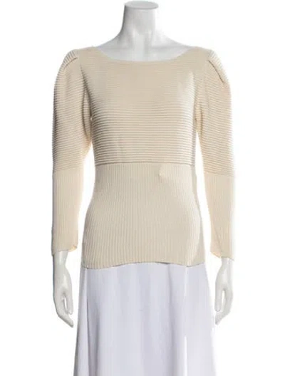Pre-owned Mara Hoffman Scoop Neck Sweater In Neutrals