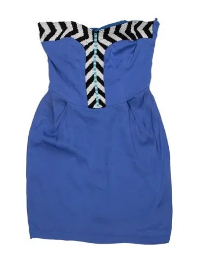Pre-owned Mara Hoffman Silk Long Dress In Blue