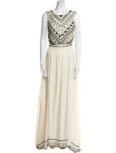 Pre-owned Mara Hoffman Silk Long Dress In Neutral