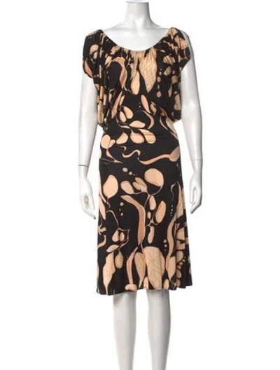 Pre-owned Mara Hoffman Silk Midi Length Dress In Black