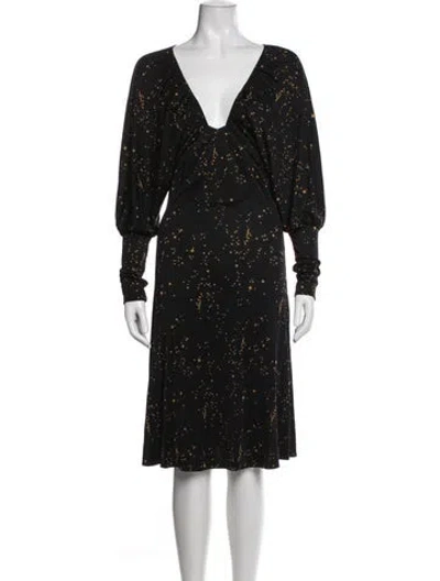 Pre-owned Mara Hoffman Silk Midi Length Dress In Blue