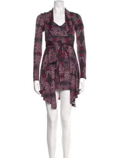 Pre-owned Mara Hoffman Silk Mini Dress In Black