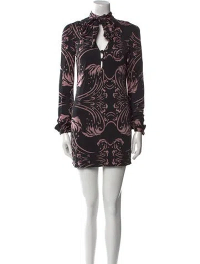Pre-owned Mara Hoffman Silk Mini Dress In Black