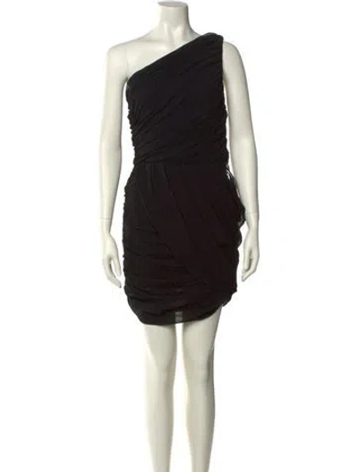 Pre-owned Mara Hoffman Silk Mini Dress In Black