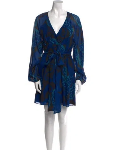 Pre-owned Mara Hoffman Silk Mini Dress In Blue