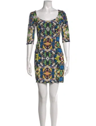 Pre-owned Mara Hoffman Silk Mini Dress In Green
