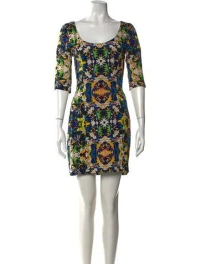Pre-owned Mara Hoffman Silk Mini Dress In Green