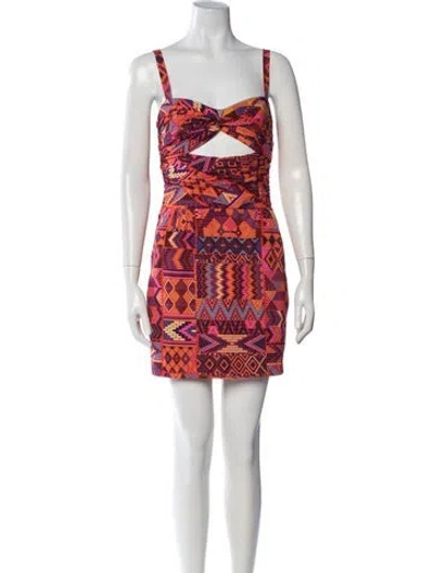 Pre-owned Mara Hoffman Silk Mini Dress In Grey
