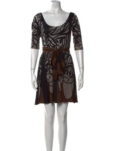 Pre-owned Mara Hoffman Silk Mini Dress In Multi