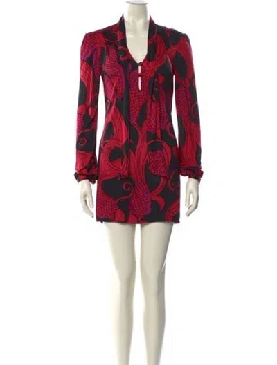 Pre-owned Mara Hoffman Silk Mini Dress In Multi