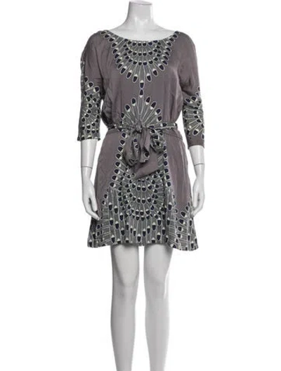 Pre-owned Mara Hoffman Silk Mini Dress In Multicolor