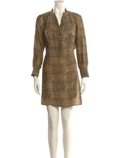 Pre-owned Mara Hoffman Silk Mini Dress In Neutral