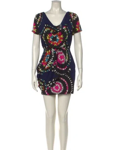 Pre-owned Mara Hoffman Silk Mini Dress In Neutral