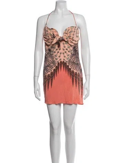 Pre-owned Mara Hoffman Silk Mini Dress In Pink