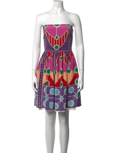 Pre-owned Mara Hoffman Silk Mini Dress In Pink