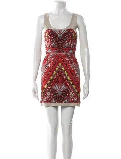Pre-owned Mara Hoffman Silk Mini Dress In Red