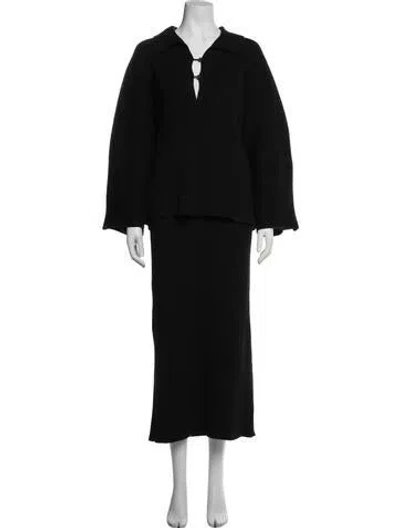 Pre-owned Mara Hoffman Skirt Set In Black