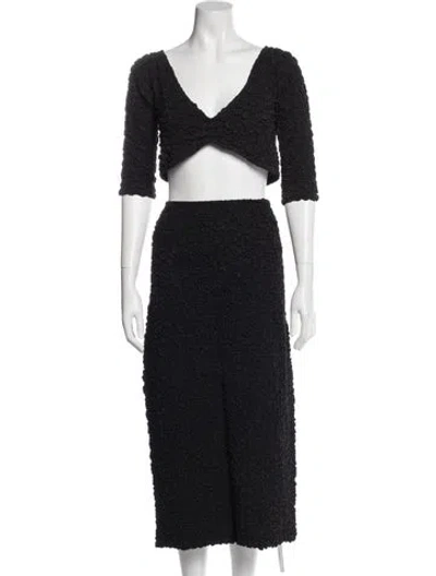 Pre-owned Mara Hoffman Skirt Set In Blue