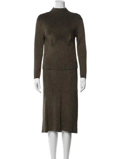 Pre-owned Mara Hoffman Skirt Set In Green