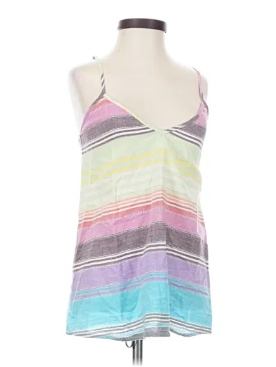 Pre-owned Mara Hoffman Sleeveless Top Silver Halter Neckline Tops