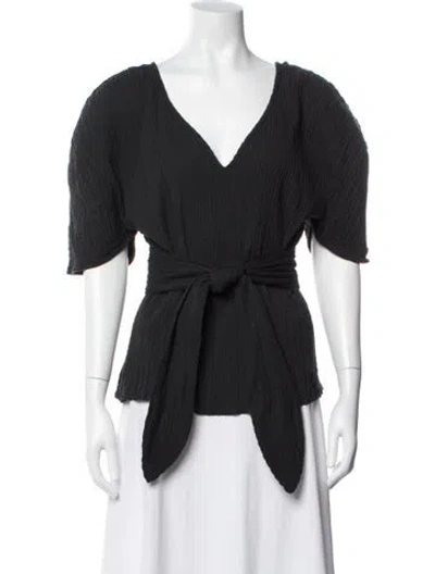 Pre-owned Mara Hoffman Square Neckline Three-quarter Sleeve Top W/ Tags In Multi