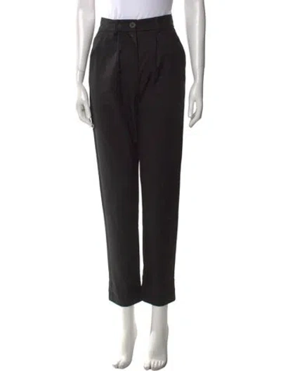 Pre-owned Mara Hoffman Straight Leg Pants In Black
