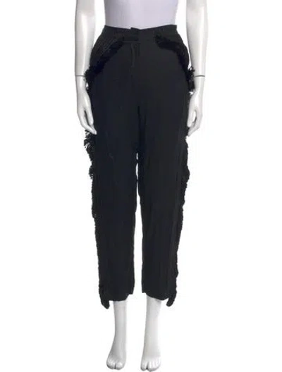 Pre-owned Mara Hoffman Straight Leg Pants In Black