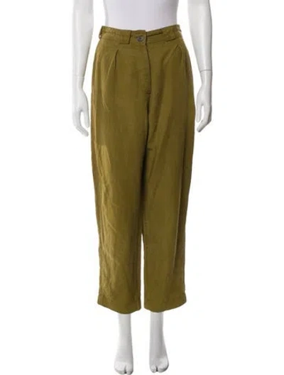 Pre-owned Mara Hoffman Straight Leg Pants In Green
