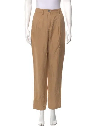 Pre-owned Mara Hoffman Straight Leg Pants In Neutral