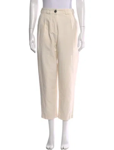 Pre-owned Mara Hoffman Straight Leg Pants In Neutral