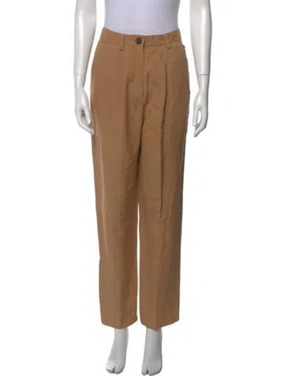 Pre-owned Mara Hoffman Straight Leg Pants In Neutral