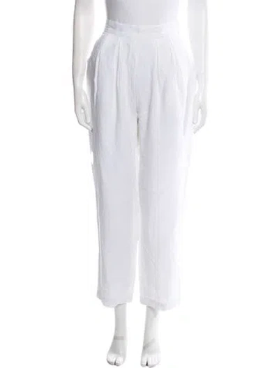 Pre-owned Mara Hoffman Straight Leg Pants In Neutral