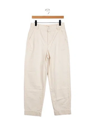 Pre-owned Mara Hoffman Straight Leg Pants In Neutral
