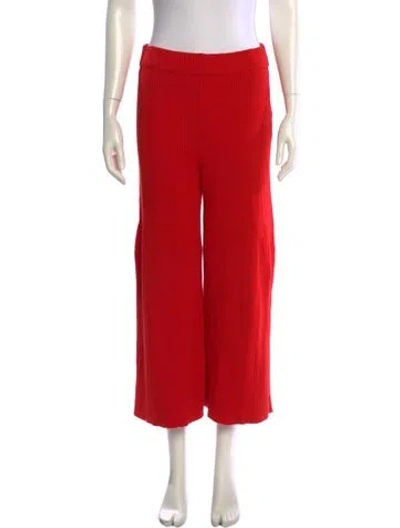 Pre-owned Mara Hoffman Straight Leg Pants In Red