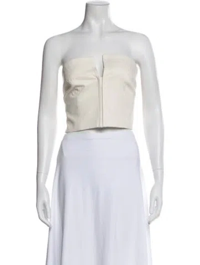 Pre-owned Mara Hoffman Strapless Crop Top In Multi