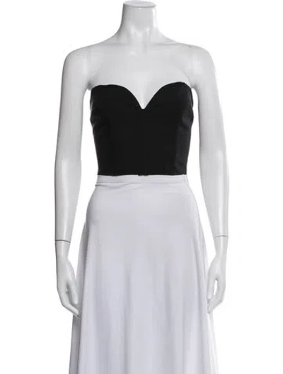 Pre-owned Mara Hoffman Strapless Crop Top In White