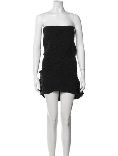 Pre-owned Mara Hoffman Strapless Mini Dress In Black