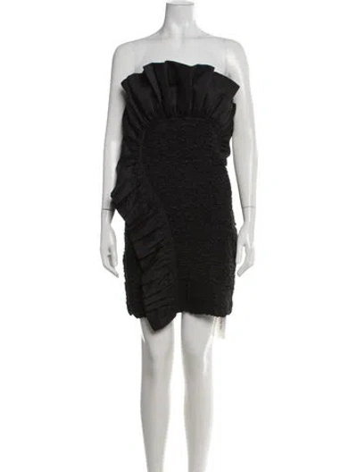 Pre-owned Mara Hoffman Strapless Mini Dress W/ Tags In Black