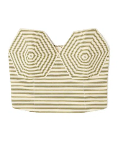 Mara Hoffman Striped Corset-style Top In Multi