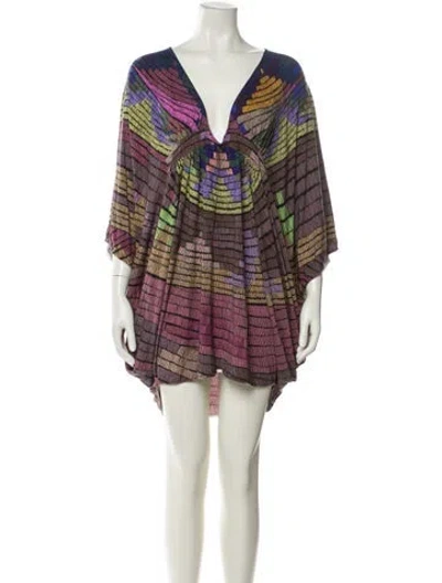 Pre-owned Mara Hoffman Striped Cover-up In Multi