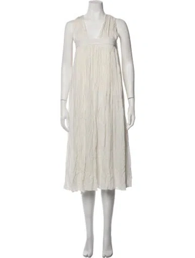 Pre-owned Mara Hoffman Striped Cover-up In Neutrals